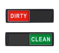 Dishwasher Magnetic Clean Dirty - Clean Dirty Dishwasher Magnet Sign, NonScratch Strong Magnetic Adhesive Sticker Reminder Tells Whether Dishes Cleaning Or Dirt, Easy Read And Slide Indicator