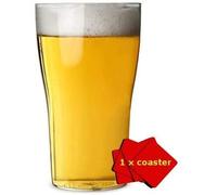 Dishwasher Safe Set of 6 Unbreakable Reusable Polycarbonate Plastic Pint Glasses Tulip Shaped (568ml / 20oz)