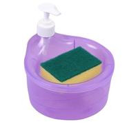 Dishwashing Soap Dispenser - Liquid Soap Dispenser, Kitchen Washing Up Liquid DispenserR, Sponge Holder Sink Dish Washing Soaps DispenserS, 2-In-1 Kitchen Sink Countertop Organizer