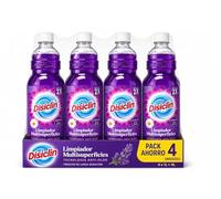 Disiclin Limpiador Multisuperficies Lavanda Pack 4 x 1L - Limpiador Multiusos con Tecnología Anti-Olor - Perfume 2X Más Duradero - Limpieza y Frescor de Larga Duración - 4 Litros