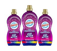 Disiclin Oxi Active gel Quitamanchas Multiusos 800 ml - Limpiador de Oxígeno Activo para Ropa, Tapicerías - Eliminador de Manchas Difíciles de Grasa, Vino y Café - Limpieza Profunda PACK 3