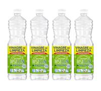 Disiclin Vinagre de Limpieza concentrado Multiusos 1L - Pack de 4 Botellas | Limpiador Potente, Antical y Desengrasante Natural para el Hogar, Cocina y Superficies