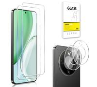 Dision Protector de Pantalla Compatible con Honor Magic 8 Lite [2 Piezas] +Protector de Lente de Cámara [2 Piezas] [Tecnología de Defensa Múltiple]Vidrio Templado