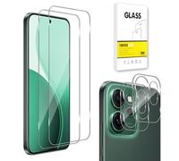 Dision Protector de Pantalla Compatible con OPPO Reno 14F/14 FS 4G/5G [2 Piezas] +Protector de Lente de Cámara [2 Piezas] [Tecnología de Defensa Múltiple]Vidrio Templado