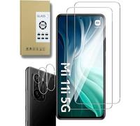 Dision Protector de Pantalla Compatible con Xiaomi Mi 11 I/Redmi K40 [2 Piezas] +Protector de Lente de Cámara [2 Piezas] [Tecnología de Defensa Múltiple]Vidrio Templado