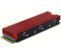 AXG CLR-M2 - Disipador térmico para M.2 SSD 2280 rojo