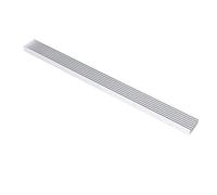 Disipador de calor de aluminio de alto rendimiento 300 mm x 25 mm x 10 mm para diodos emisores LED y electrónica de alta potencia Color plateado 1 pieza
