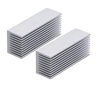 Disipador de Calor de Aluminio, Fácil Instalación Resistente a la Corrosión Gran área de Contacto Aletas de Enfriamiento de Alta Eficiencia para Placa de Alimentación(Con adhesivo termoconductor)