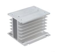 Disipador de calor de aluminio para rectificador de puente MDQ-200 A 1600 V, 150 mm x 98 mm x 79 mm, componente de refrigeración de relé de estado sólido con radiador de disipación de calor de alta