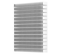 Disipador de Calor de Aluminio, Radiador de Enfriamiento 150x120x20mm, Bloque de Enfriamiento de Alta Potencia para CPU Amplificador PCB, con Oxidación Anódica en Superficie para M (Blanca)
