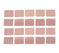 Disipador de calor de cobre de alta conductividad térmica de espesor premium de 20 piezas con almohadilla de enfriamiento de alta conductividad térmica para CPU portátil, GPU, VGA, chip IC (0,8 mm)