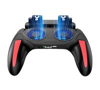 Disipador de calor de doble ventilador semiconductor, ventilador de refrigeración para teléfono celular, con control de videojuegos, sistema de refrigeración de bajo ruido para juegos en vivo