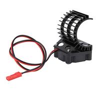 Disipador de calor de motor Keenso RC, accesorio de radiador de motor RC para motor 380/390 1/16 modelo de barco RC con enchufe JST(Negro)