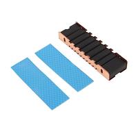 Disipador de calor M.2 SSD 2280, disipador de calor de cobre profesional para escritorio, disipación de calor completa con pasta térmica de doble cara, enfriador SSD M.2 para