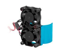 Disipador de calor XISAOK duradero para motor sin escobillas con radiador y ventilador de refrigeración doble para coche RC 550 540, cubierta del