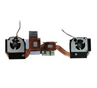 Disipador de Calor y Ventilador de CPU y GPU para computadora portátil para CLEVO NP70HP 6-31-NP7HN-102 FNTR FNTS DFS5K22115371U EP FNTR DFS5K223052831 FNTS DC5V 0.5A 4PIN Nuevo
