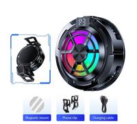 Disipador de portátil, ventilador, ideal para transmisiones , gaming, magnética para teléfono, ajuste universal para iPhone, Xiaomi, OnePlus, POCO, compatible con varios modelos de teléfonos móviles