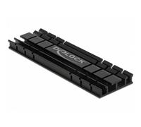 Disipador plano Delock 18285 para SSD M.2 aluminio negro 70 mm