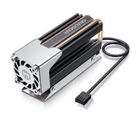 Disipador t rmico GRAUGEAR M.2 2280 SSD. Calor de contacto directo mediante dos tubos de calor de cobre. Ventilador de 25 mm. Control PWM integra