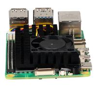 Disipador térmico Joy-IT para Raspberry Pi 5 con ventilador y aluminio negro
