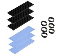 Disipador Térmico para SSD M.2 2280 Cooler con Almohadillas Térmicas 22 x 70 x 3 mm Disipador de Calor M.2 de Aluminio, 3 Unidades