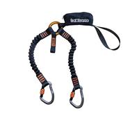 Disipador Vía Ferrata Set Ferrata con Mosquetones Automáticos, Cintas Elásticas y Absorbedor de Energía | Talla Única Unisex para Hombre y Mujer Equipamiento de Seguridad para Escalada y Montaña