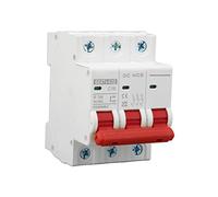 Disjoncteur CC 3P 16 A 750 V, mini-disjoncteur de sécurité avec une capacité de coupure de 6000 A, interrupteur de protection contre les surcharges CC photovoltaïques pour système