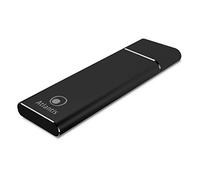 DiskMaster M2-NVME - Caja Externa para SSD M2.NVME Tipo C USB-3.1, SSD de Tipo M.2/NVME PCI Express de 22 x 30, 22 x 42, 22 x 60, 22 x 80, Aluminio Satinado Negro.