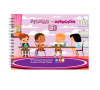 Dislexia Libros | Fichas de Atención 3 - Cuaderno para Trabajar la Concentracion y Atencion en Infantil | Editorial GEU
