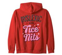 Disléxico con TICE Nits Wordplay Gráfico Divertido Sudadera con Capucha