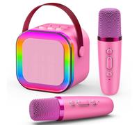 Dislocati Regalo Niña 3-12 Años, Micrófono Princesa Karaoke 2 Microfonos Inalambricos Regalo Navidad Microfono Juguetes Niña Regalo Cumpleaños - Ideal para Fiestas, Cumpleaños y Diversión en Casa