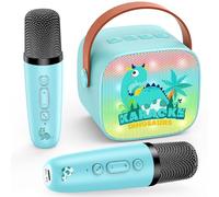 Dislocati Regalo Niño 3-12 Años, Karaoke Infantil 2 Microfonos Inalambricos Karaoke Microfono Juguetes Niños 3-12 Años Micro Bluetooth Regalo Navidad para Niños Dinosaurios Juguetes