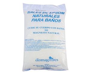 Dismag Sales De Epsom Naturales 2KG - Sulfato de magnesio - Sal de Baño Y Cuidado Personal- Relajante y Desintoxicante - Tratamiento corporal (2 KG)