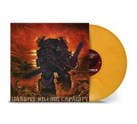 Dismember – Massive Killing Capacity – Vinilo marmolado amarillo/naranja con funda y hoja de letras