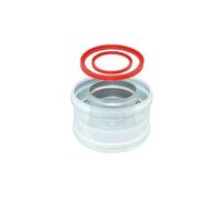 Dismol Manguito Coaxial 60-100 evacuación de Gases Aluminio/Aluminio