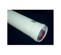 Dismol Tubo coaxial 60-100 evacuación de Gases Aluminio/Aluminio (50_cm)