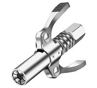 Disnace Acoplador de Pistola de Engrase, 10000 PSI Boquilla de Grasa de Alta Presión, Dos Mangos Pistola de Grasa G Acoplador, Engrasadora Manual 1/8" NPT, para Todo Tipo de Prensas de Engrasado