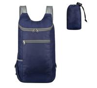 Disnace Mochila Plegable Ultraligera, Mochila Senderismo, Mochila Montaña Pequeña, Mochila Trekking, Mochila Trekking Impermeable Mochila Montaña para Hombre Mujer Mochila Viaje (Azul Oscuro)