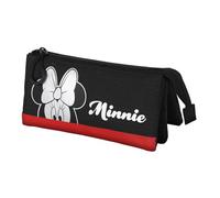 Disney 06815, Portatodo HS Silver Unisex, Cartuchera Escolar Minnie Rojo, Talla única