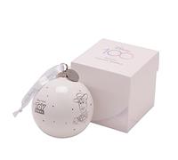 Disney 100 - Bolas de Navidad de cerámica, diseño de madera, en caja blanca
