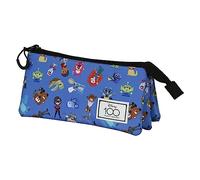 Disney 100 Family-Portatodo Triple Fan 2.0, Azul, 23 x 11 cm