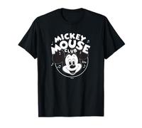 Disney 100 Mickey Mouse Club Logo Black & White Retro D100 Camiseta