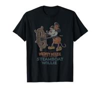 Disney 100 Mickey Mouse Steamboat Willie Ship’s Wheel D100 Camiseta