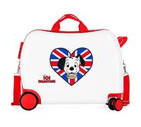 Disney 101 Dalmatas Maleta Infantil Blanco 50x39x20 cms Rígida ABS Cierre de combinación lateral 34L 1,8 kgs 4 Ruedas