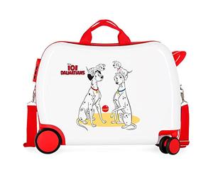 Disney 101 Dalmatas Maleta Infantil Blanco 50x39x20 cms Rígida ABS Cierre de combinación Lateral 34L 1,8 kgs 4 Ruedas