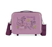 Disney 101 Dalmatas Neceser Adaptable con Bandolera Morado 29x21x15 cms Rígido ABS 9,14L