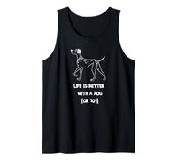 Disney 101 Dalmatians "Life is Better with a Dog (or 101)" Camiseta sin Mangas