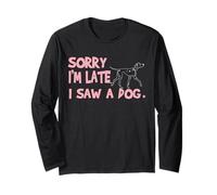 Disney 101 Dalmatians "Sorry I'm Late, I Saw a Dog" Funny Manga Larga
