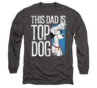 Disney 101 Dalmatians This Dad is Top Dog Long Sleeve T Shirt, Light Graphite Camiseta, Gris Claro, L Unisex Adulto