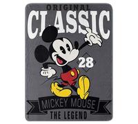 Disney Mickey Mouse A Classic Micro Raschel Manta, Poliéster, Multicolor/Surtido, 46" x 60"
